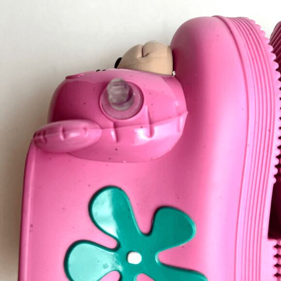 Mini Melissa + Jeremy Scott Pink Monkey Rainboots Water Resistant Boots Sz 6/7 - Picture 10 of 11